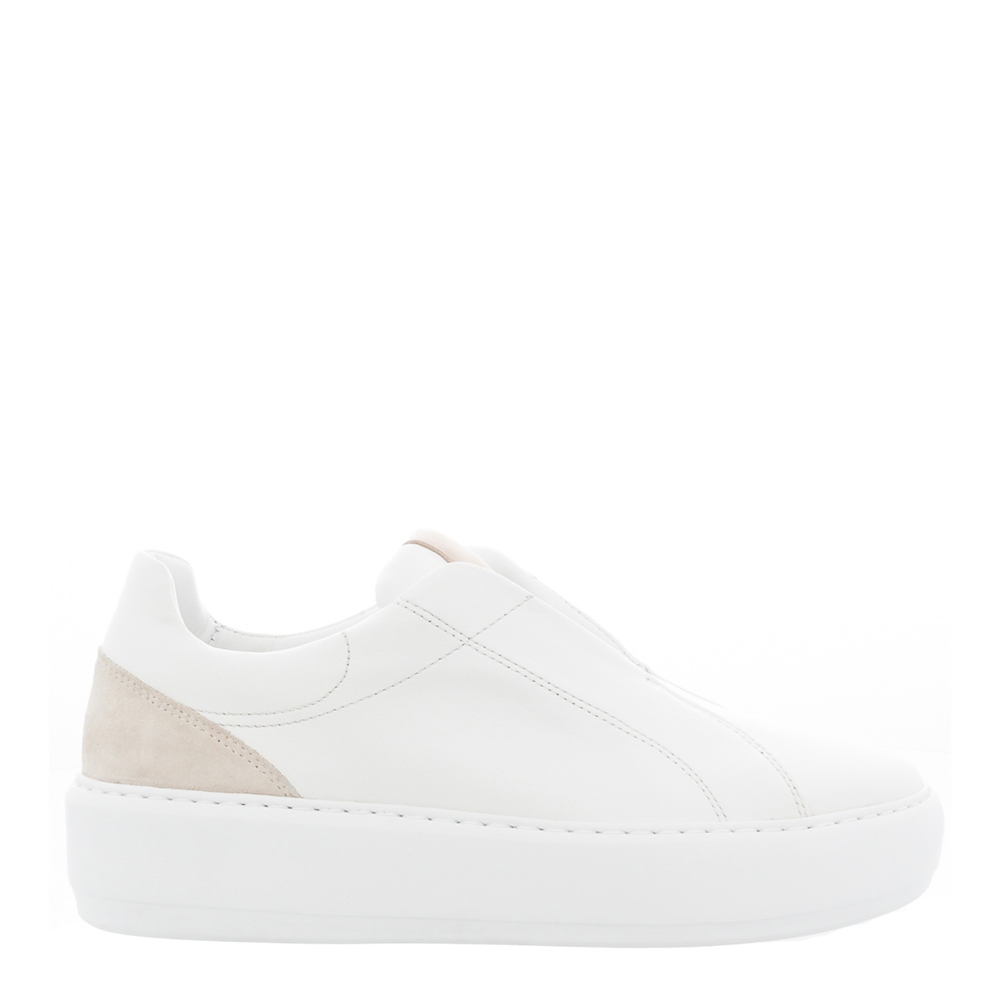 Carl Scarpa Mabel White Leather Trainers